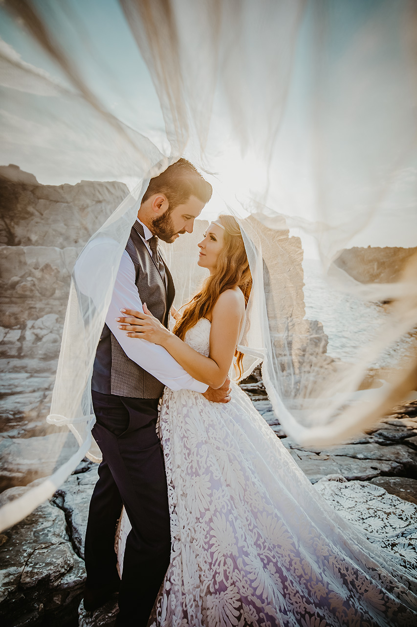 Φωτογράφος γάμου-Καλαμάτα - Μάνη - φωτογράφιση - next day - ρομαντικό - θάλασσα - ηλιοβασίλεμα - πέπλο - Kalli Kolozi - Επικοινωνία